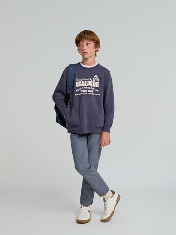Scalpers Sweatshirt in Blauw: voorkant