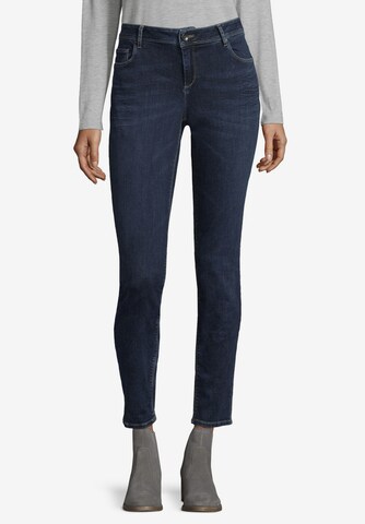 Betty & Co Slimfit Jeans in Blauw: voorkant