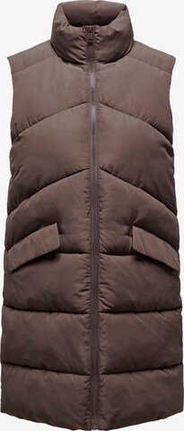 Gilet 'Matilde' ONLY en marron : devant