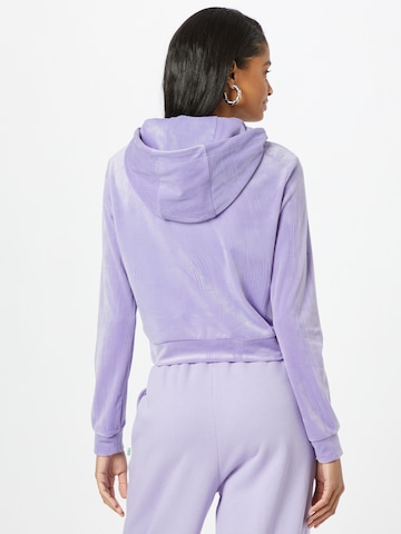 Urban Classics Zip-Up Hoodie in Purple