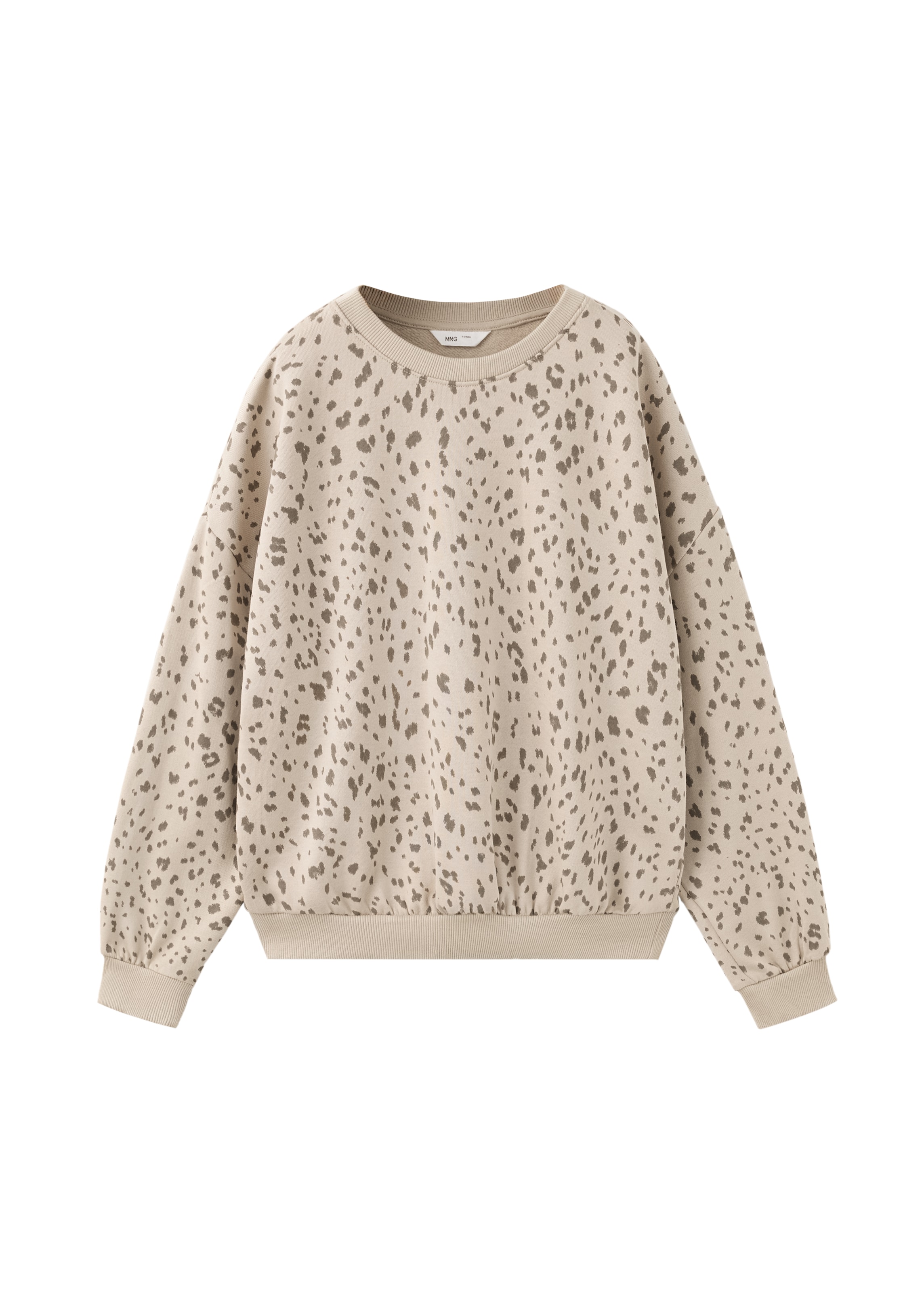 MANGO KIDS Sweatshirt 'SPIRIT' i brun: framsida