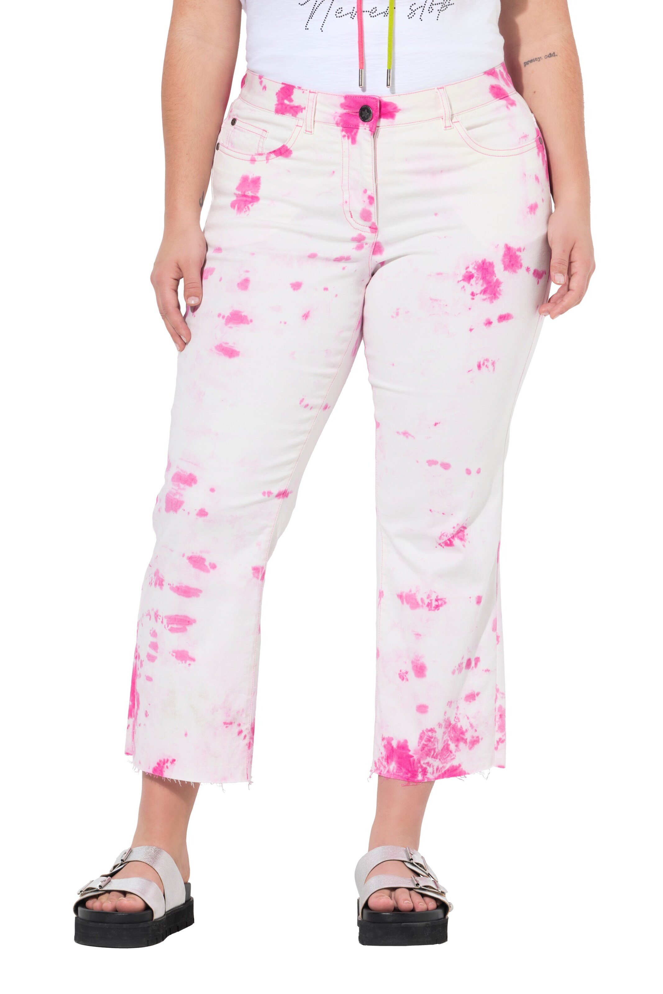 Angel of Style Boot cut Jeans in Pink: front