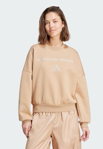 ADIDAS SPORTSWEAR Sportief sweatshirt 'Z.N.E.' in Beige: voorkant