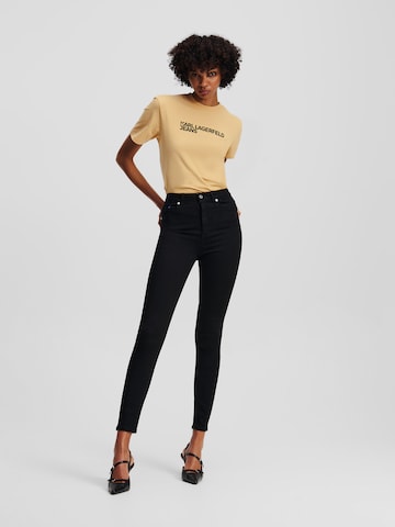 juoda KARL LAGERFELD JEANS Siauras Džinsai