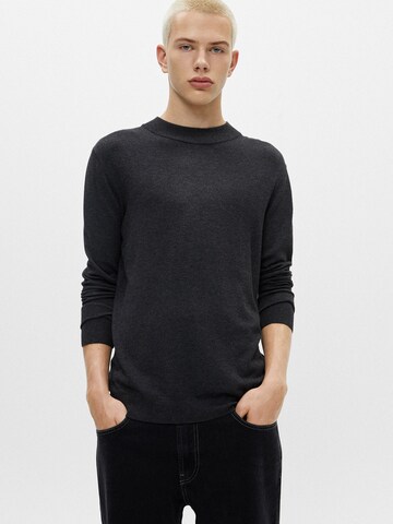 Pull-over Pull&Bear en noir : devant