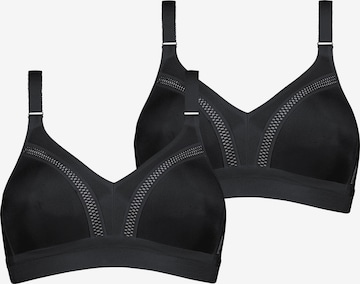 Soutien-gorge de sport ' Triaction Workout ' TRIUMPH en noir : devant