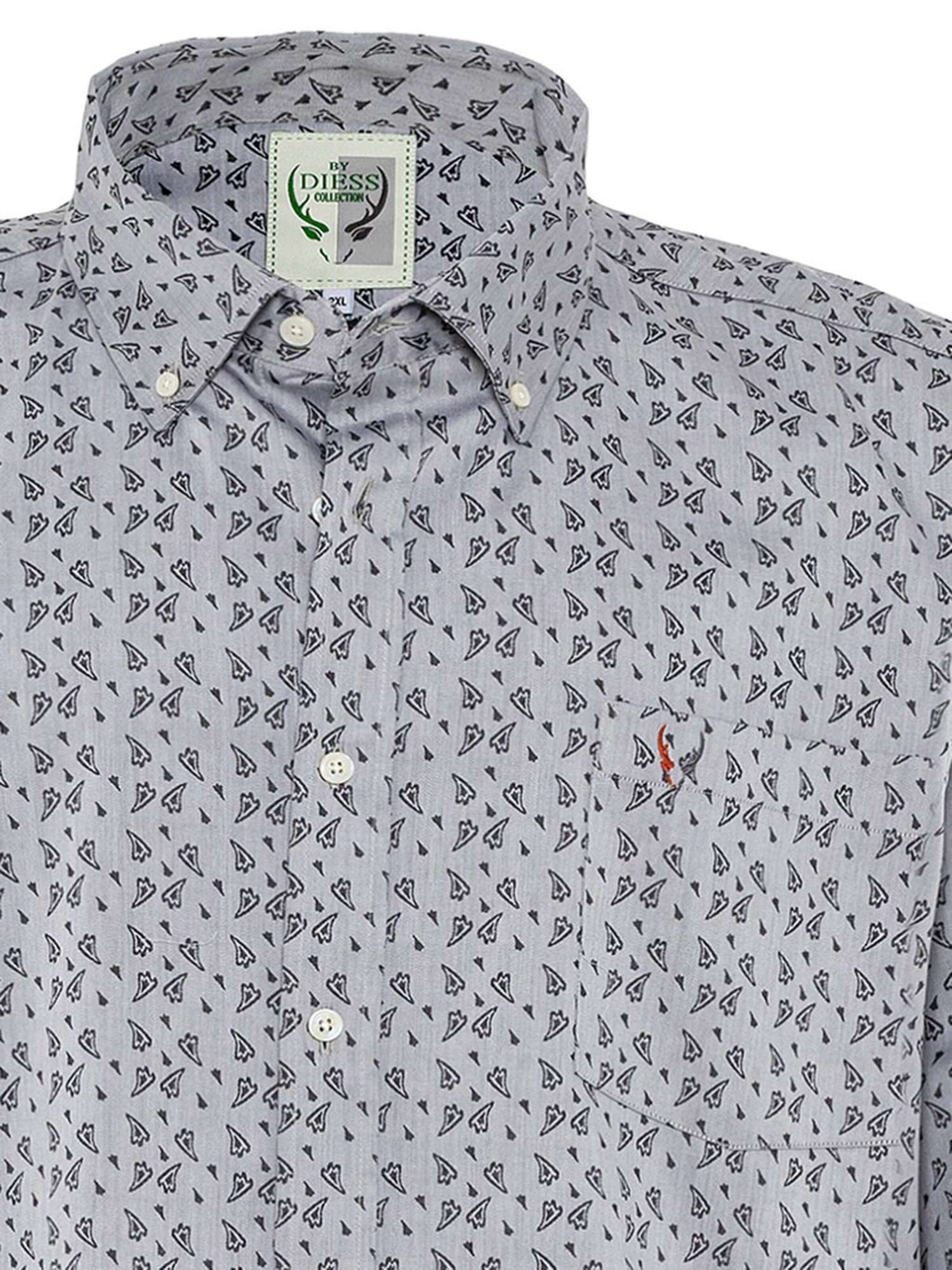 By Diess Collection Rovný strih Košeľa - Sivá