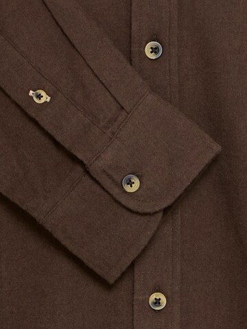 BLEND Regular Fit Skjorte 'BHBurley' i brun