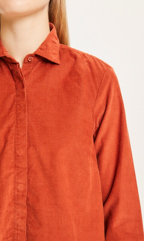 KnowledgeCotton Apparel Bluse 'Jacinta' in Rostbraun KnowledgeCotton Apparel Bluse 'Jacinta' in Rostbraun