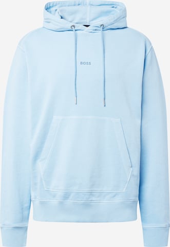 Sweat-shirt 'Wefadehoody' BOSS en bleu : devant