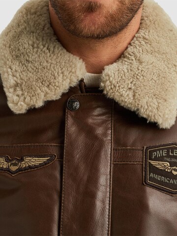 Giacca di mezza stagione 'Hudson leather jacket' di PME Legend in marrone