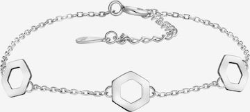 Sofia Milani Armband 'Hexagon' in Silber: Vorderseite