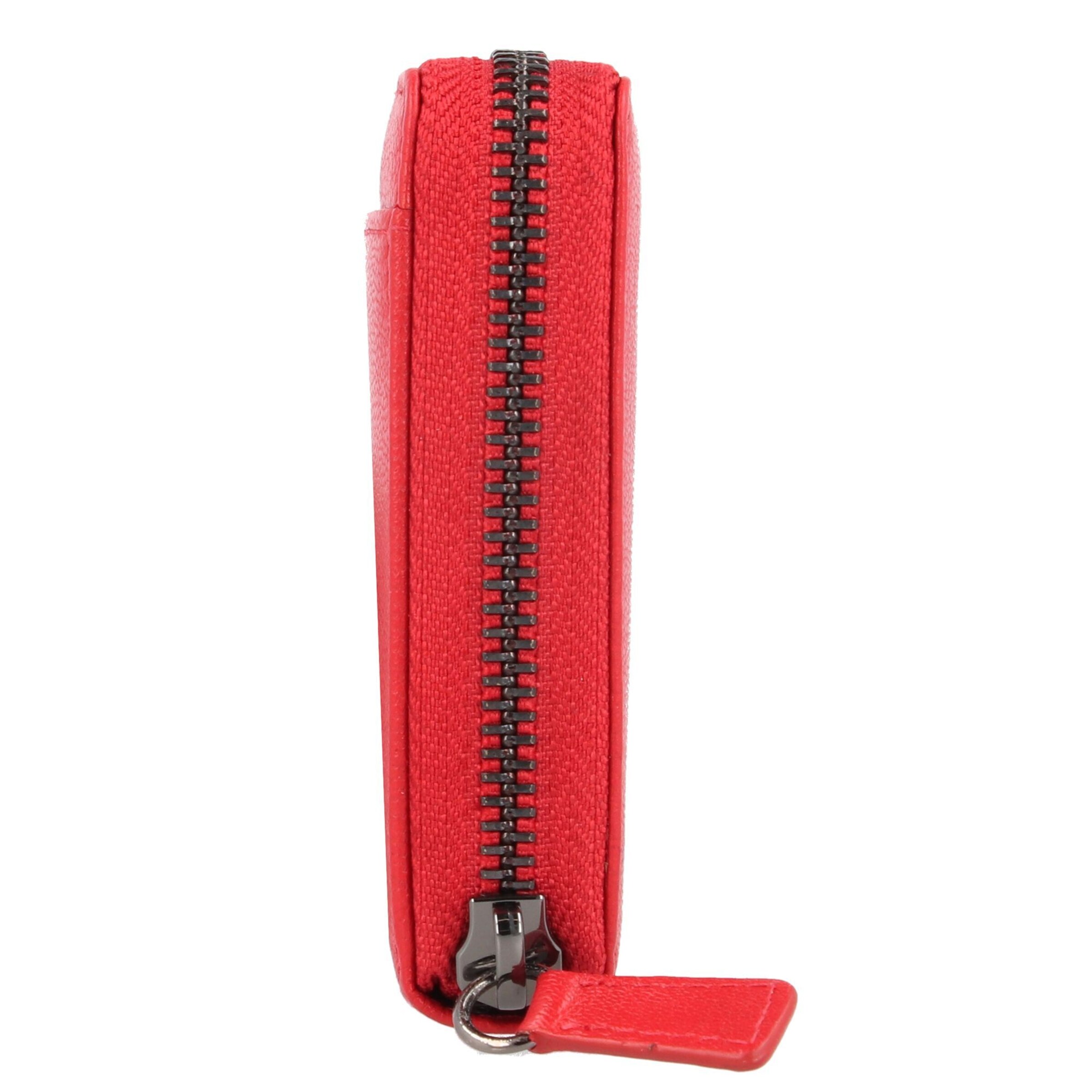 Braun Büffel Wallet 'Anna' in Red