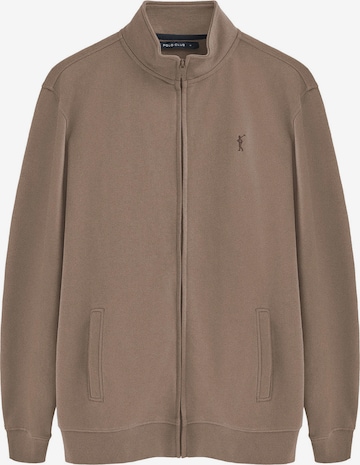 Polo Club Sweatjacke in Braun: Vorderseite