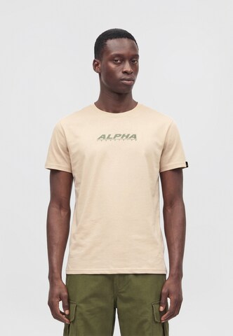T-Shirt ALPHA INDUSTRIES en beige