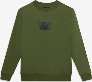 VANS Sweatshirt in Green: front