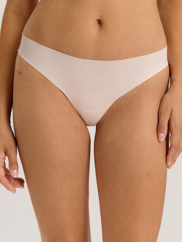 Hanro Thong ' Invisible Cotton' in White: front