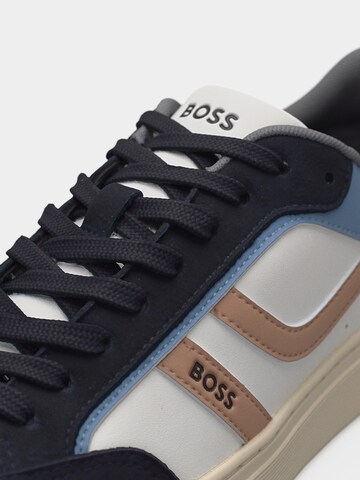 BOSS Низкие кроссовки 'Rhys_Tenn' в Синий