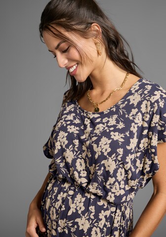 Neun Monate Kleid in Blau