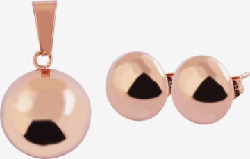 Akzent Jewelry Set 'Edelstahl silber' in Gold: front