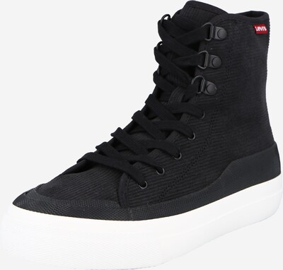 Sneaker înalt 'SQUARE RUBBER HIGH S' LEVI'S pe negru / alb, Vizualizare produs