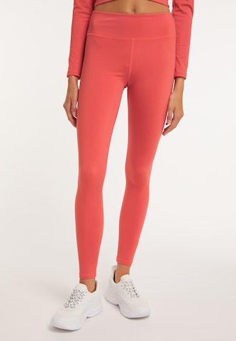 TALENCE Skinny Leggings in Orange: front