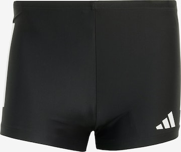 ADIDAS PERFORMANCESportske kupaće gaće '3-Stripes Swim Boxers' - crna boja: prednji dio