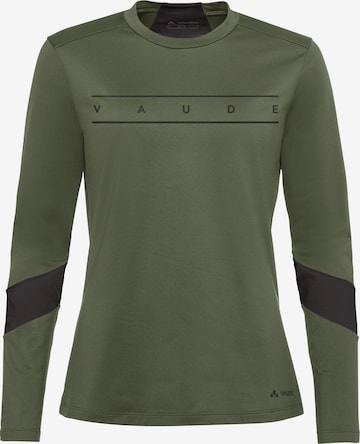 VAUDE Sporttrui 'W Qimsa LS Logo ST' in Groen: voorkant