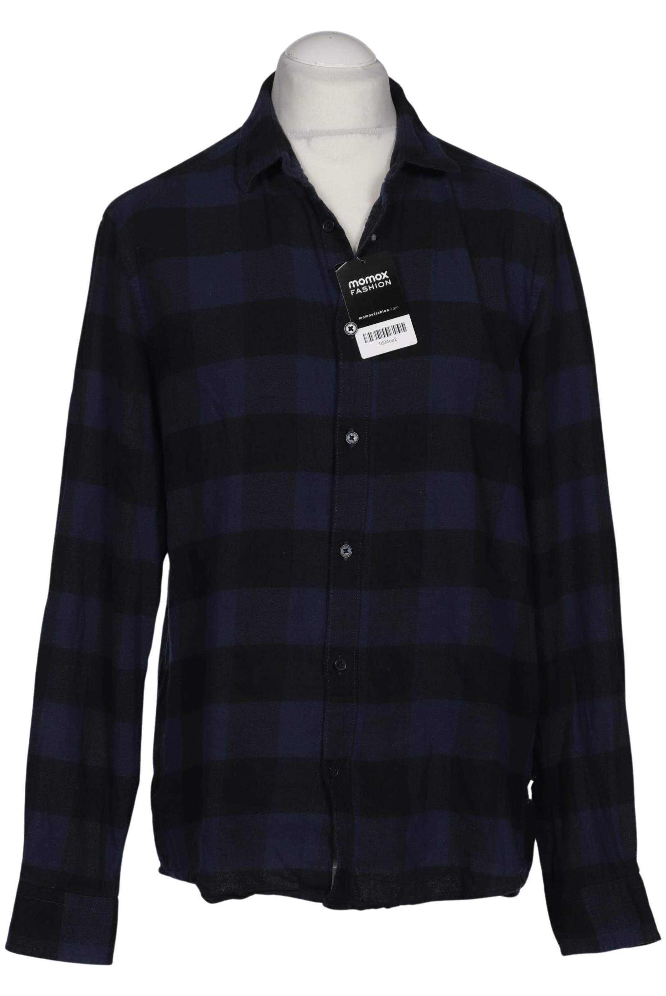 Only & Sons Button Up Shirt in XL in Blue: front