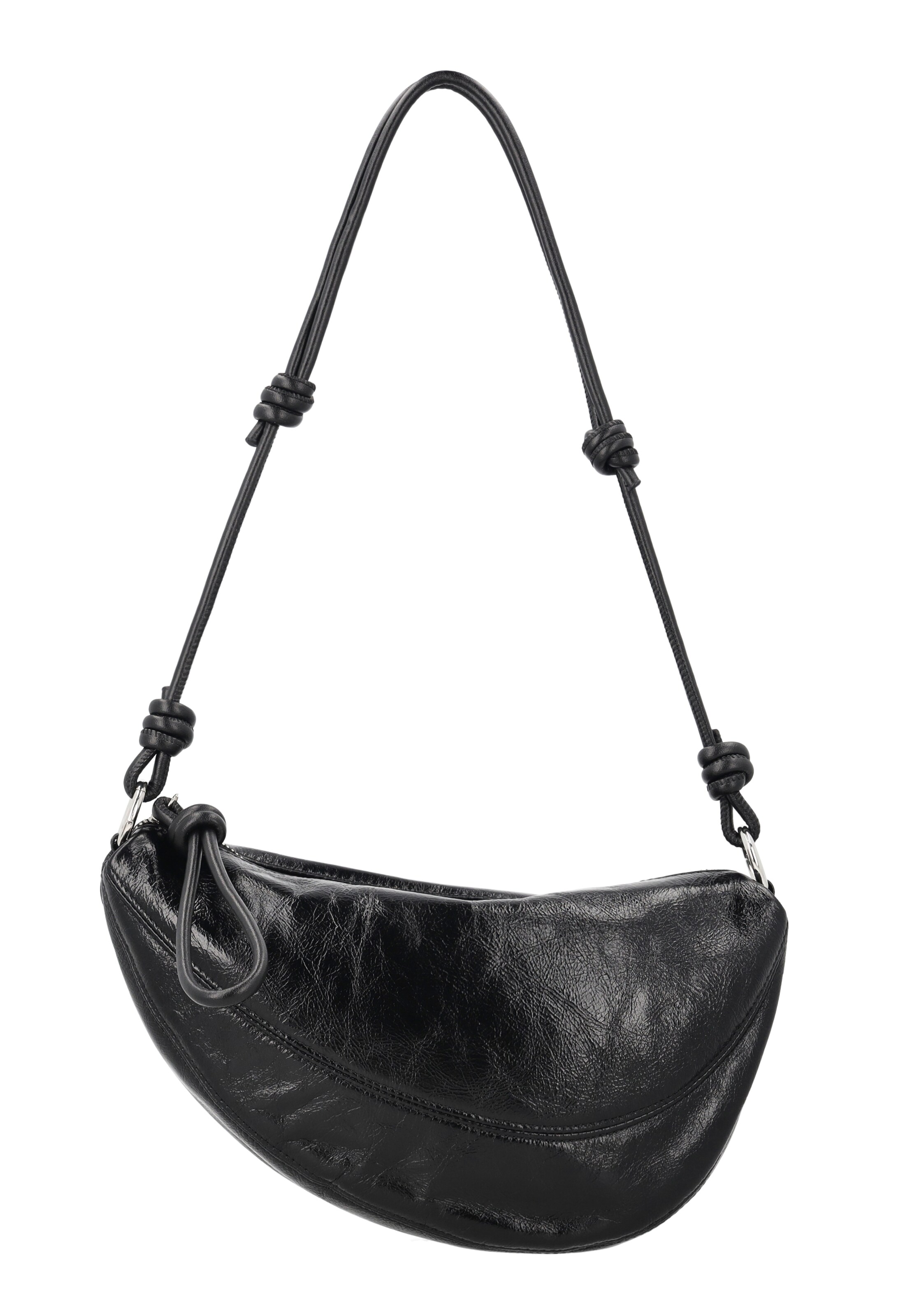faina - Bolso de hombro en negro: frente