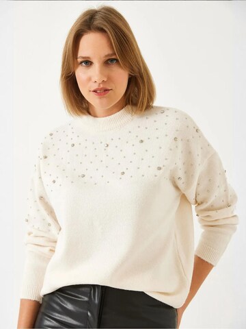 Pull-over 'Pullover' Bianco Lucci en beige