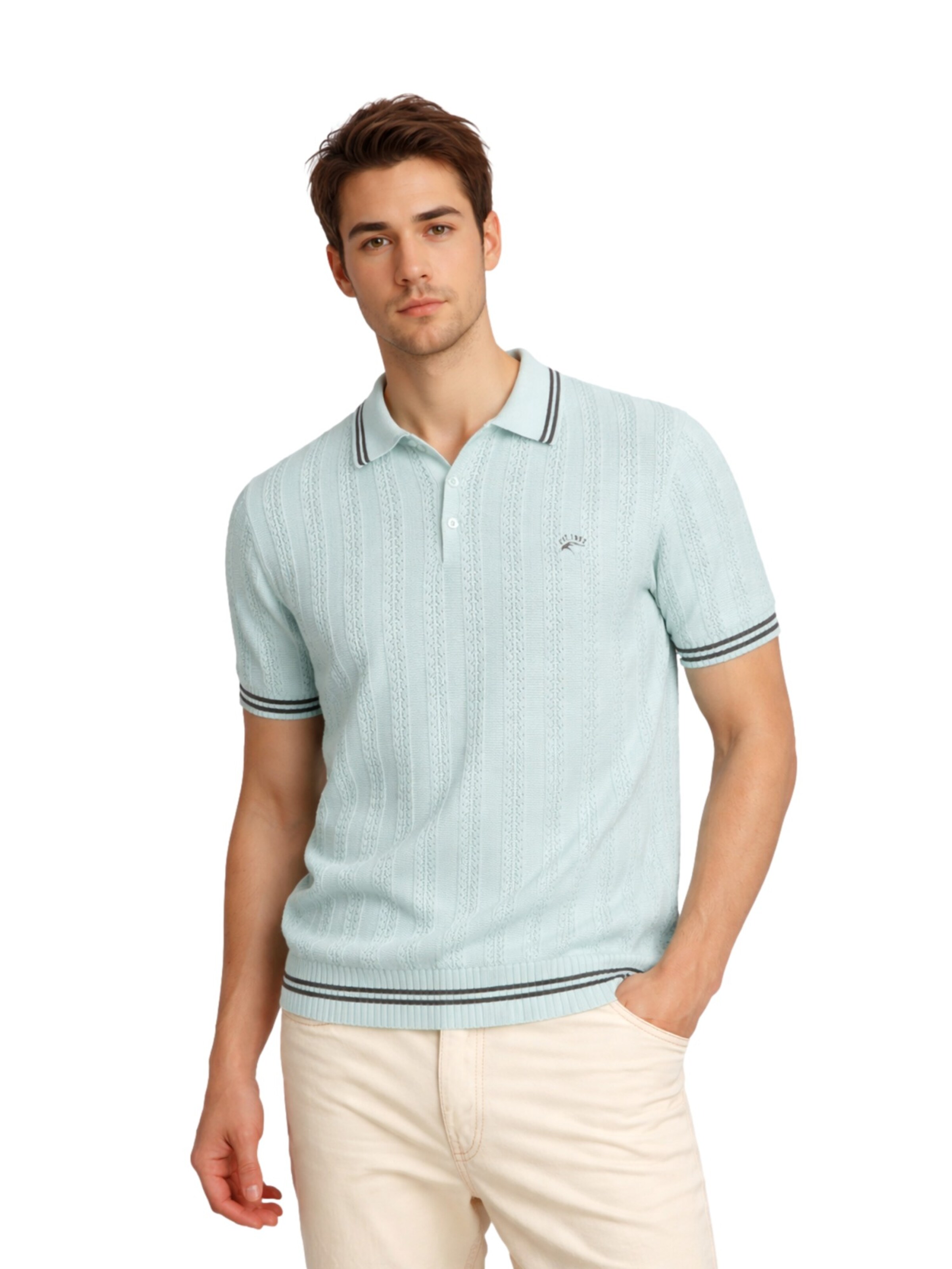 INDICODE Shirt in Blauw: voorkant