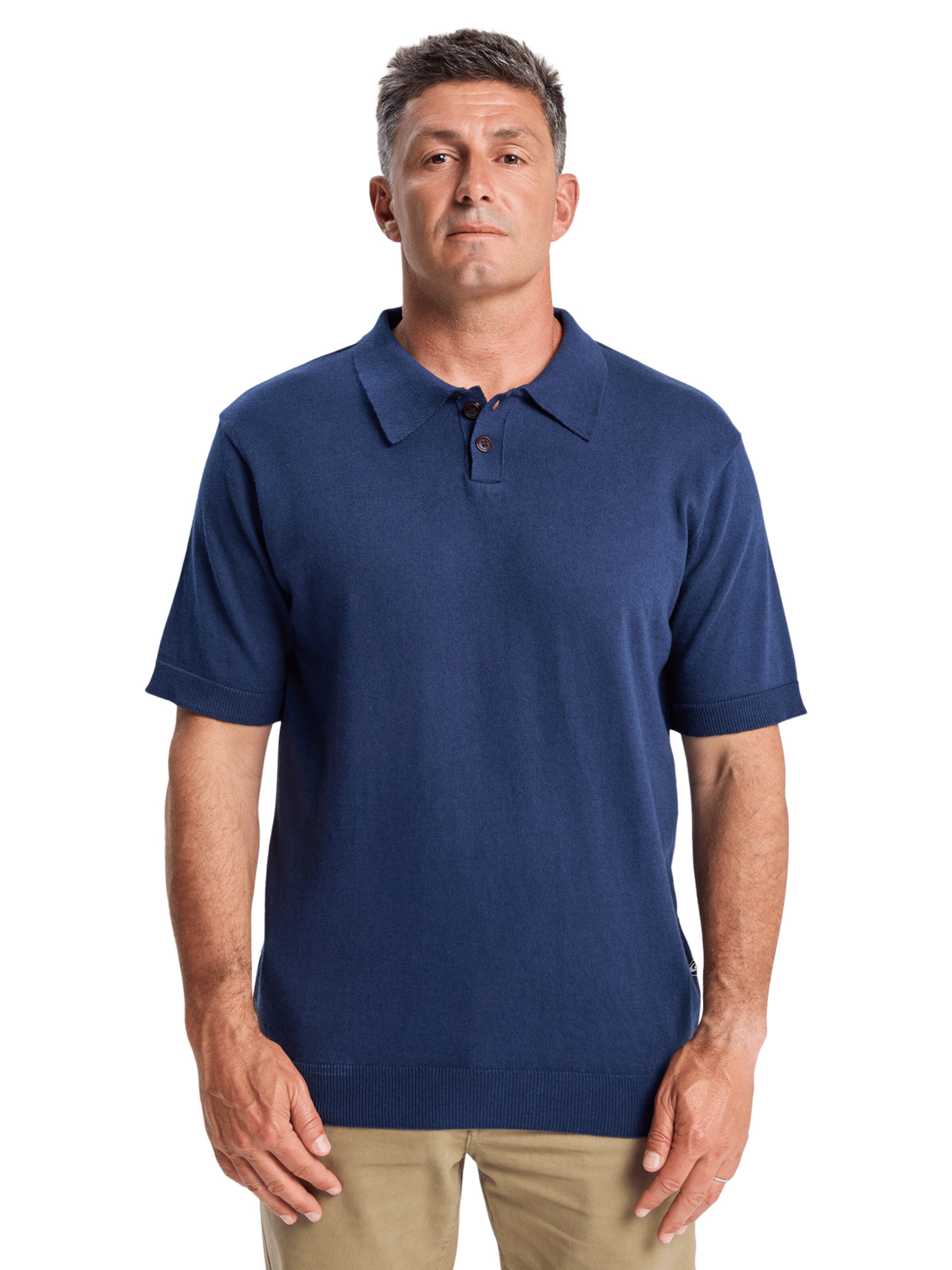 QUIKSILVER Shirt 'Diamond Polo SS' in Blue: front
