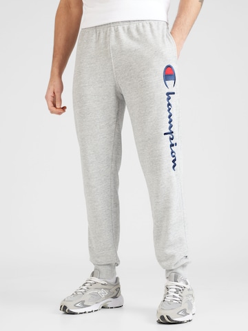 Champion Authentic Athletic Apparel Tapered Broek in Grijs: voorkant