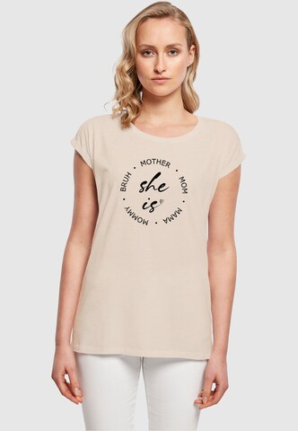 Merchcode Shirt 'Mothers Day - She is' in White: front