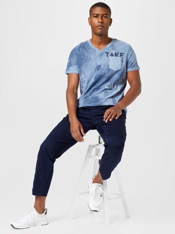 UNITED COLORS OF BENETTON Regularen Chino hlače | modra barva