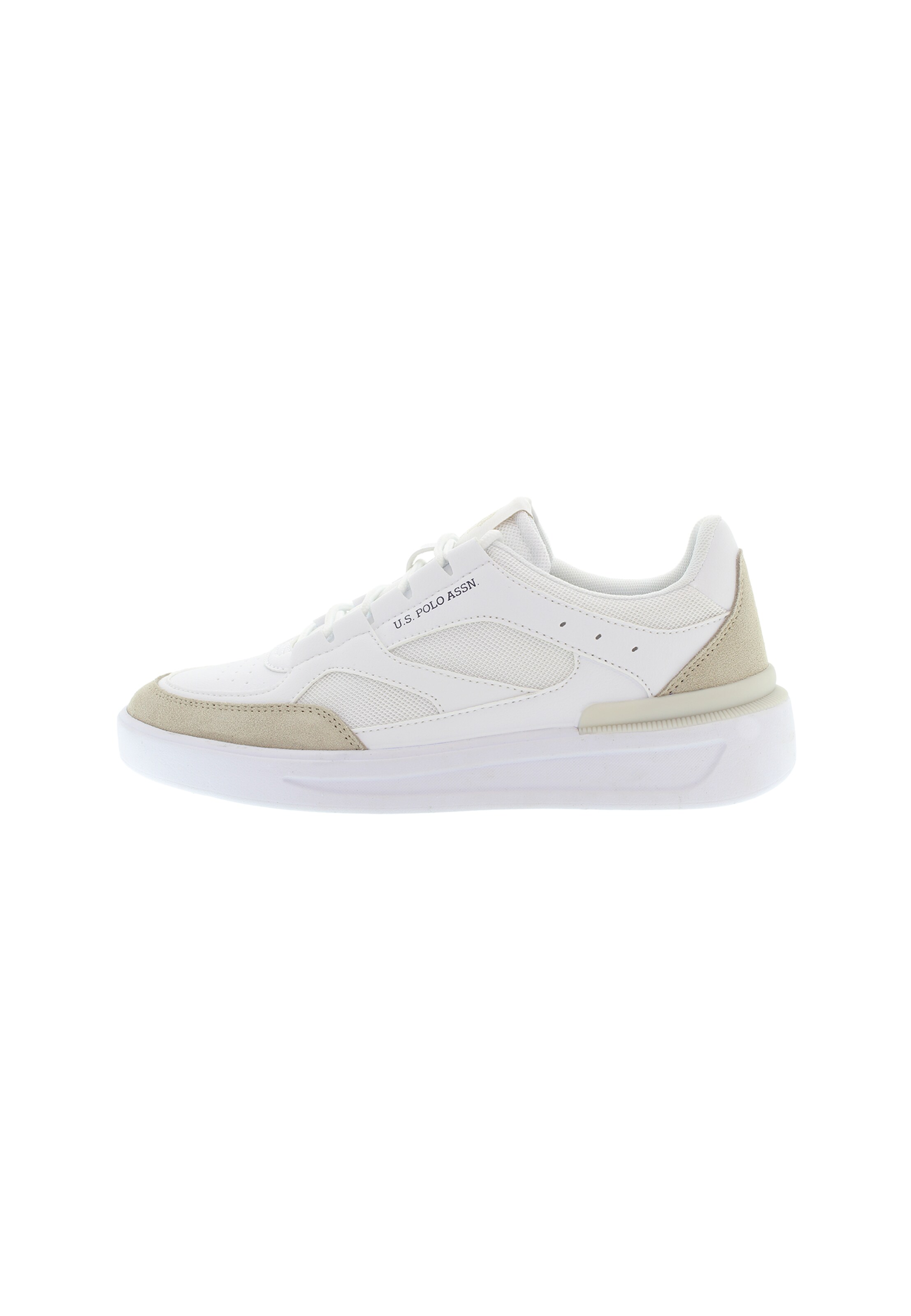 U.S. POLO ASSN. Sneakers laag 'Nate' in Wit: voorkant