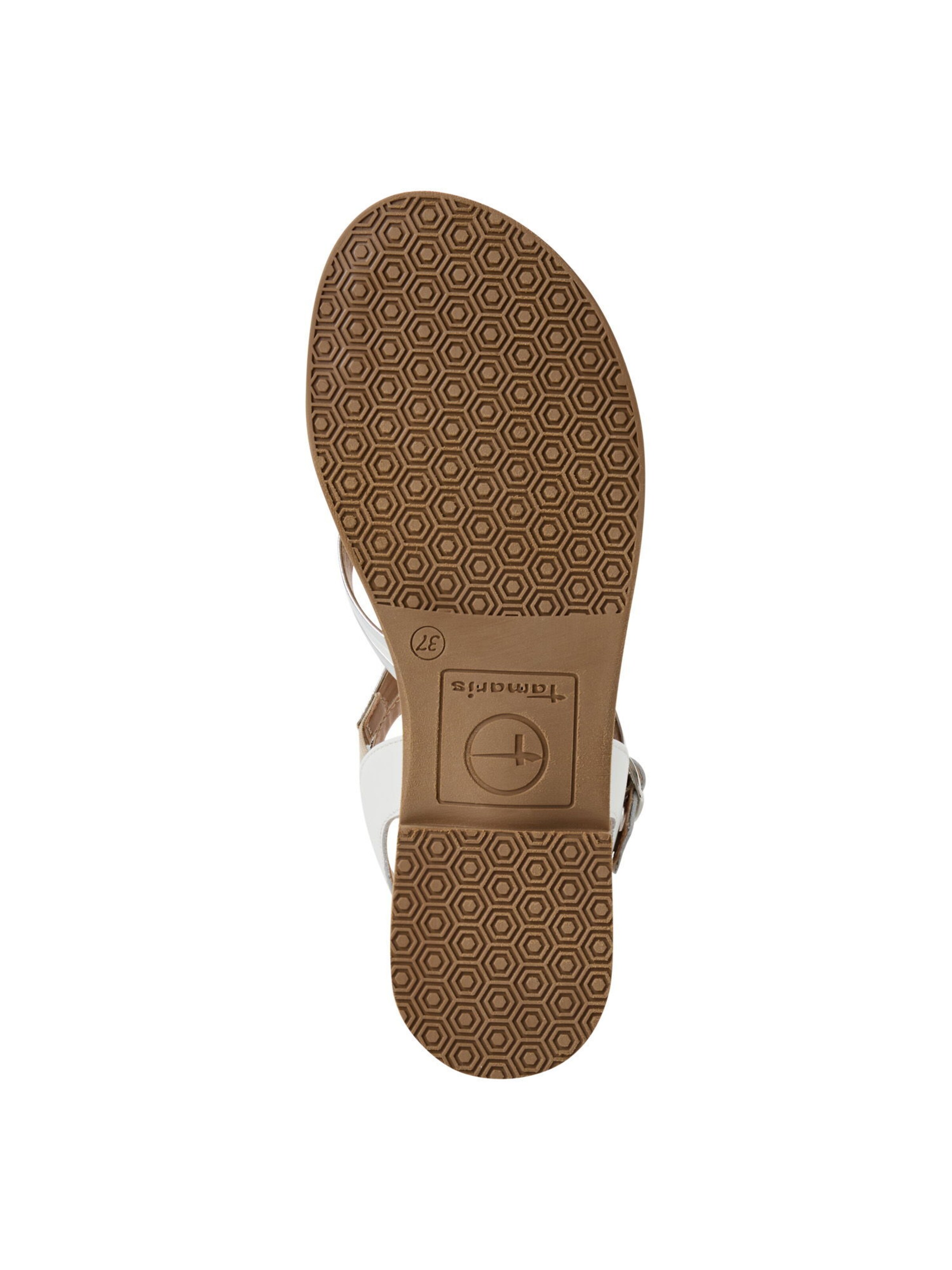 Tamaris Strap sandal in White