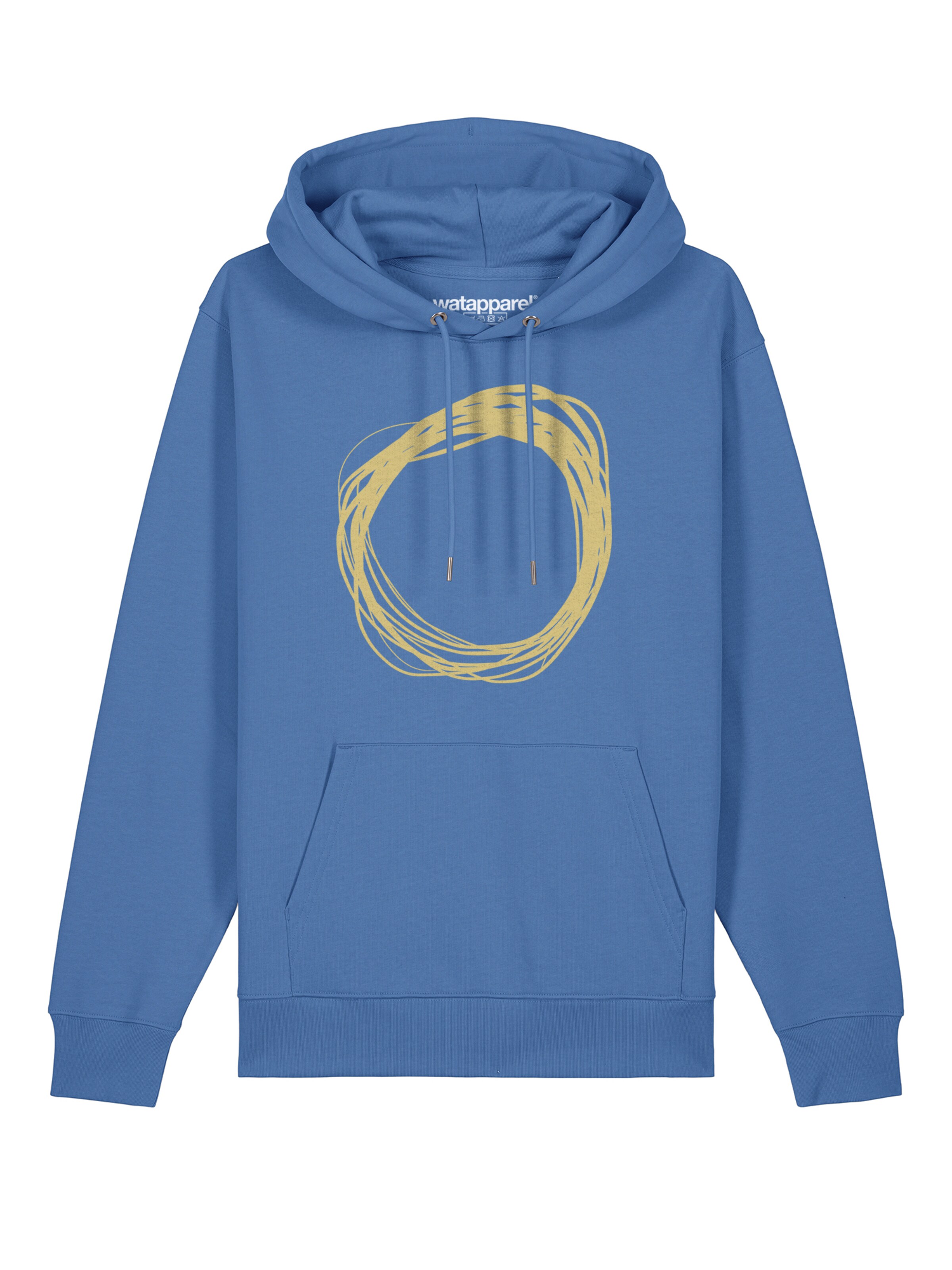 Watapparel Sweatshirt 'Kreis' in Blau: Vorderseite
