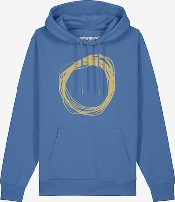 Watapparel Sweatshirt 'Kreis' in Blau: Vorderseite