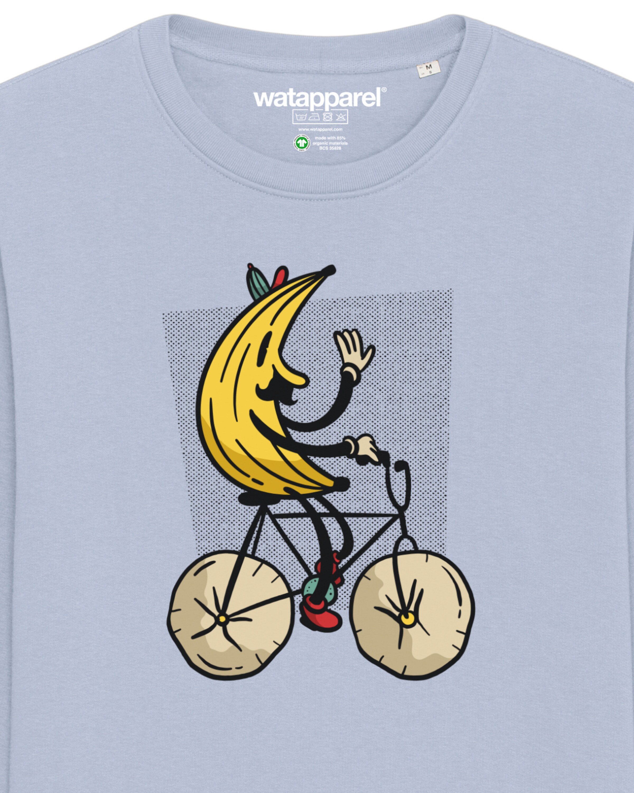 Sweat-shirt ' Banana Rider ' Watapparel en bleu