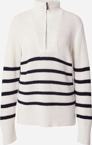 PULZ Jeans Pullover 'PALMA' i hvid: forside