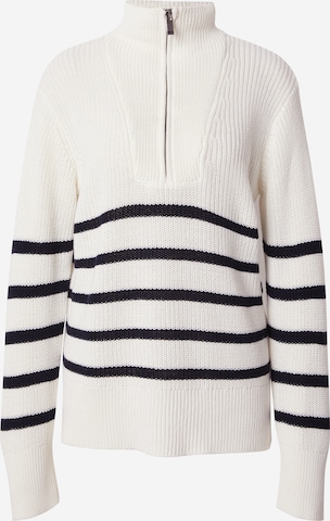 PULZ Jeans Sweater 'PALMA' in White: front