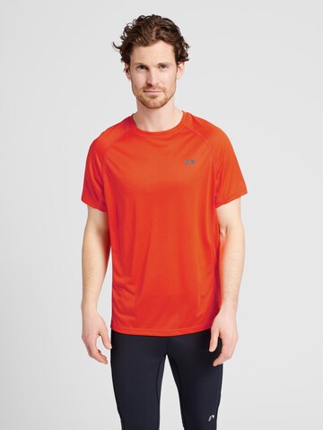 Newline T-Shirt in Orange: Vorderseite