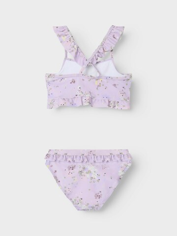 NAME IT - Soutien Bustier Biquíni 'NMFZELVA' em roxo