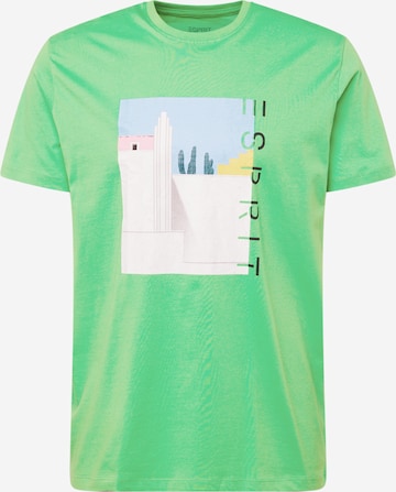 T-Shirt ESPRIT en vert : devant