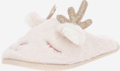 Naminės šlepetės 'Reindeer Christmas Mule' iš Hunkemöller , spalva - kūno spalva / Auksas / pudros spalva, Prekių apžvalga