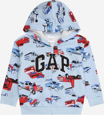 GAP Tepláková bunda - Modrá: predná strana