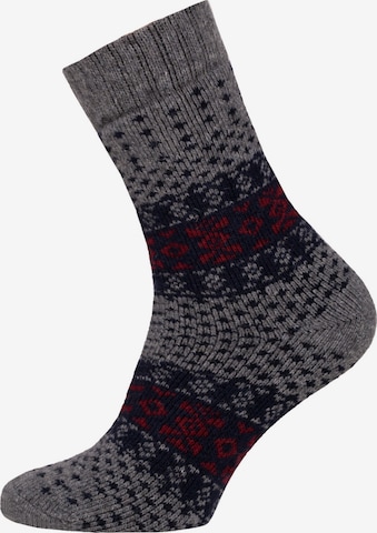 HomeOfSocks Socks 'HOS457' in Grey: front