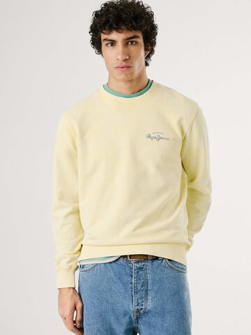 Pepe Jeans Sweatshirt 'Terrel Crew' in Yellow: front